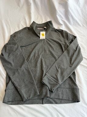 Daniel Cremieux  Signature Collection Men's Gray Quarterzip Size Small